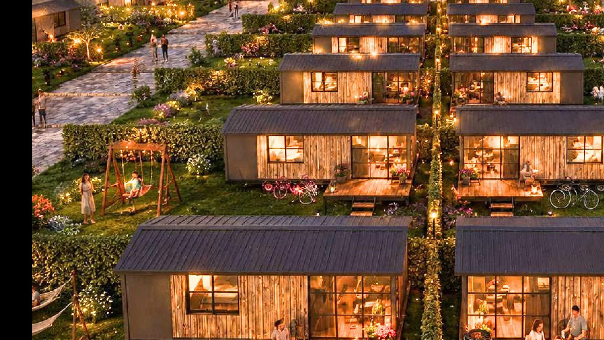 Holiday Resort — letecký pohled na rekreační areál
