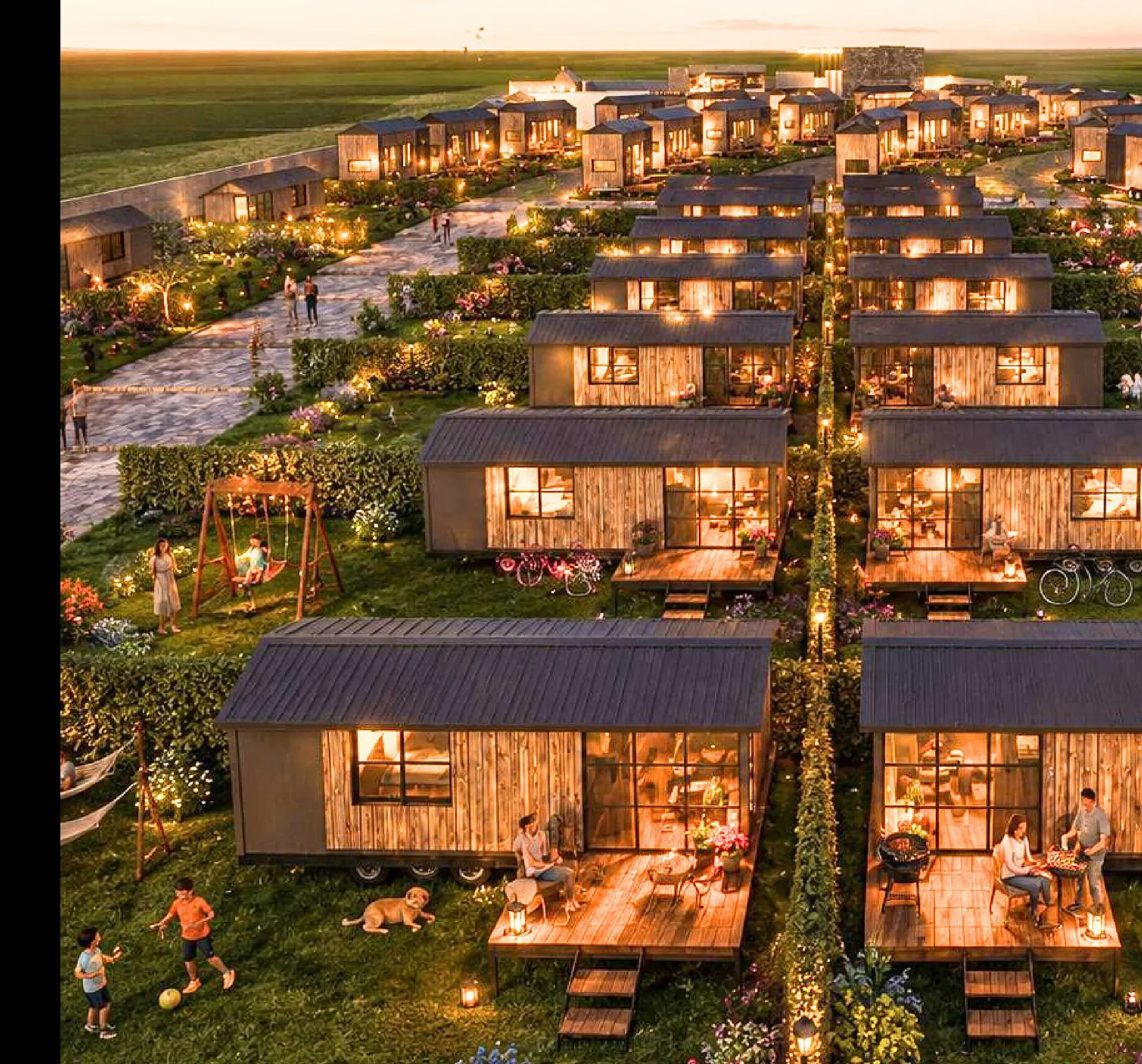 Holiday Resort — letecký pohled na rekreační areál
