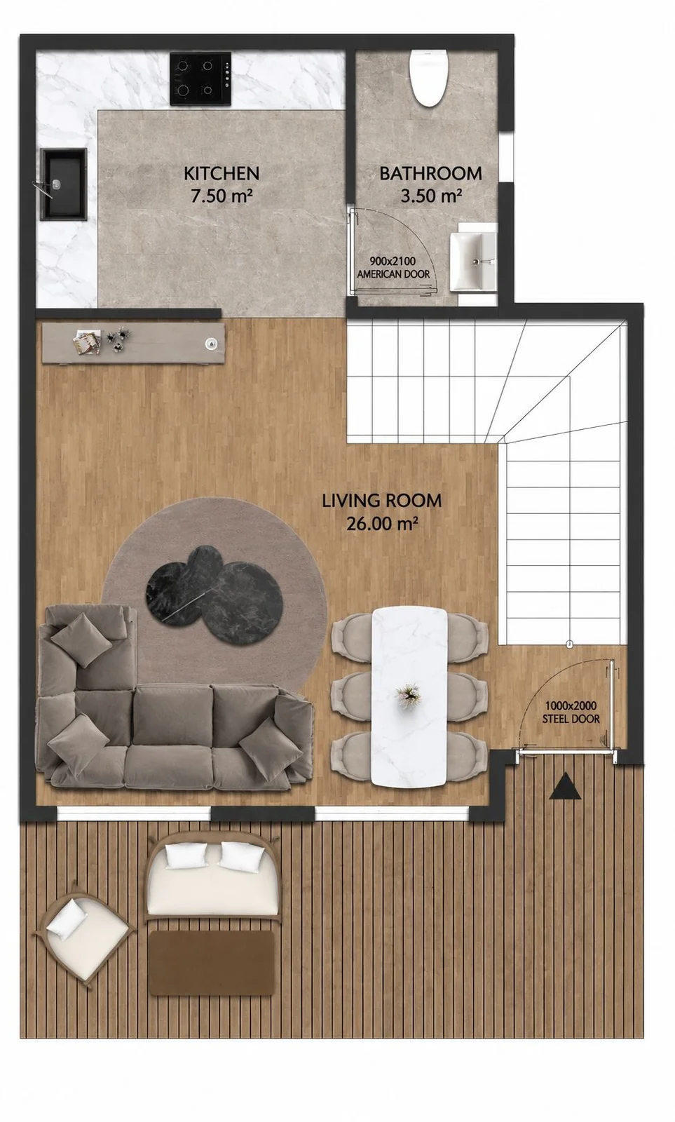 Aldemir ground-floor plan