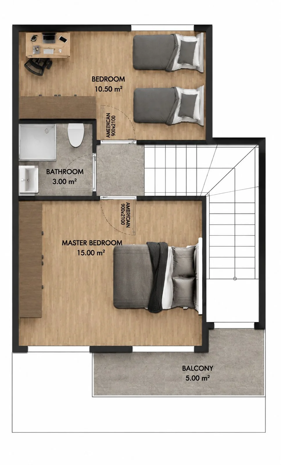 Aldemir upper-floor plan