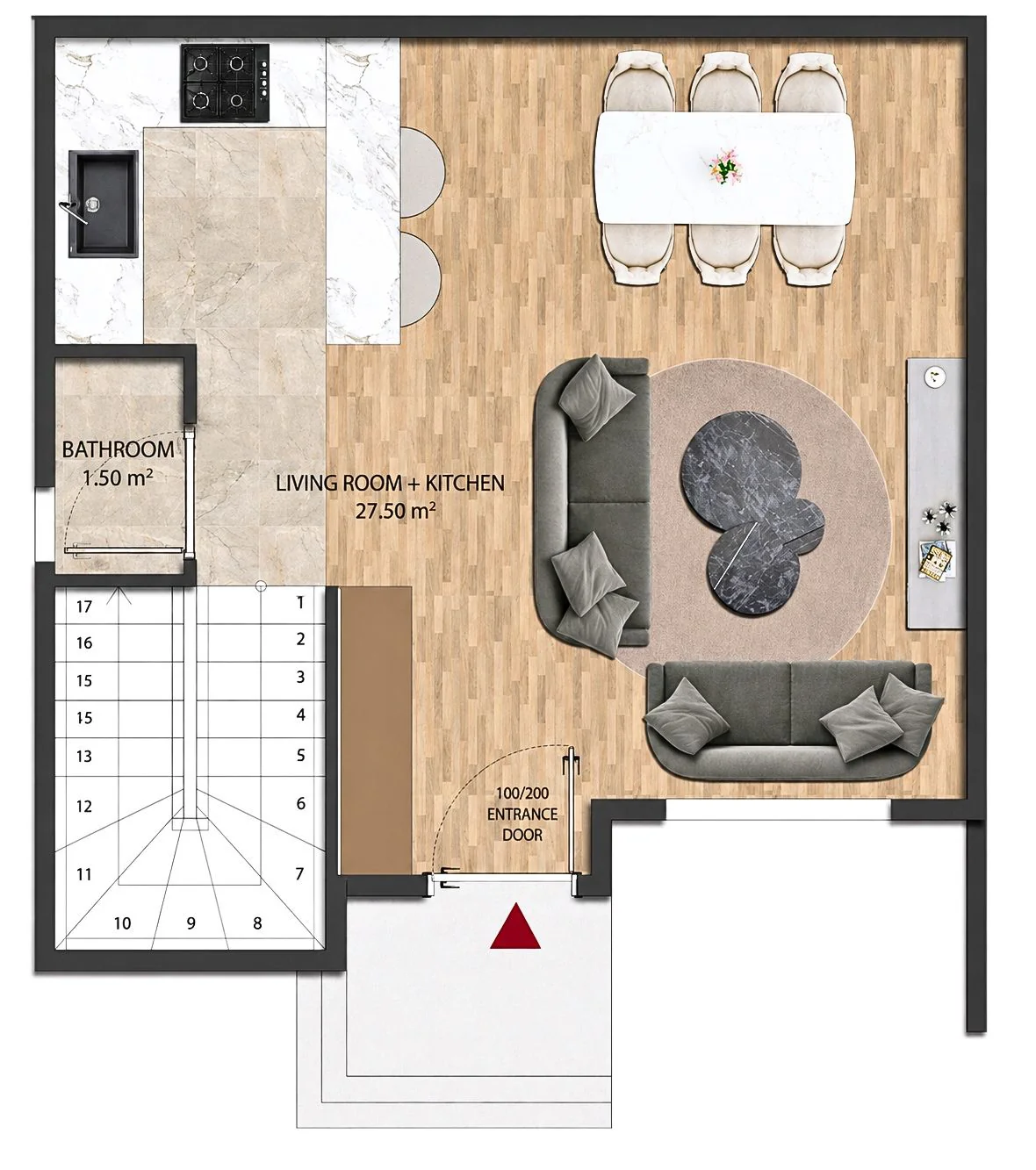 Ersoy Village ground-floor plan