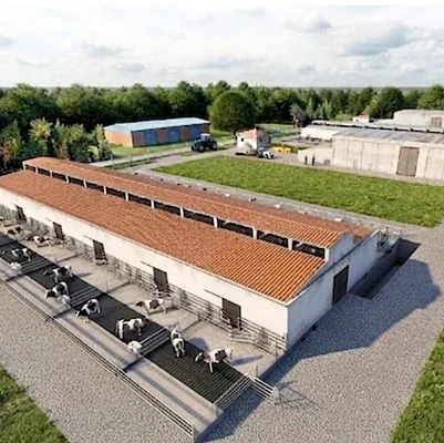 Cattle Farm — letecký pohled