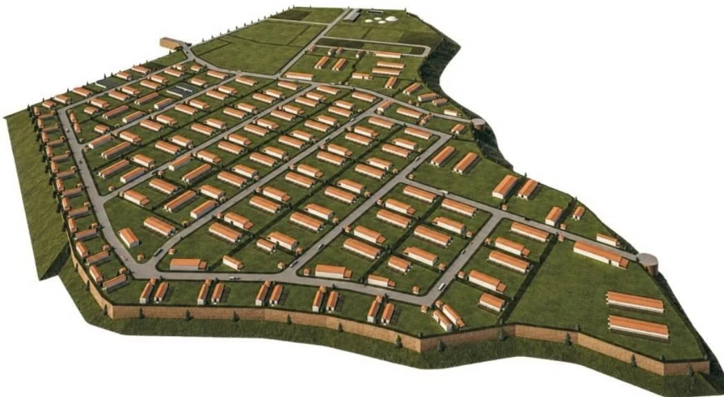 Cattle Farm Planning — masterplan areálu
